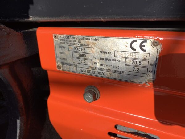 Mini Pelle Kubota KX061-3 / 2,6 T - Image 10