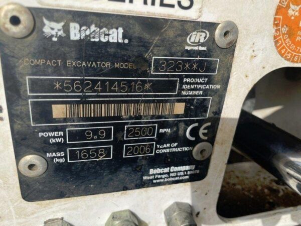 Mini Pelle BOBCAT 323 / 1,6 T - Image 8
