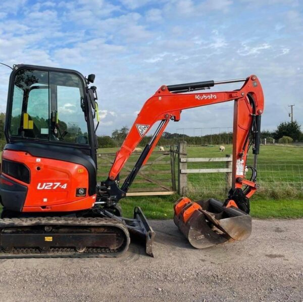Mini pelle Kubota U27-4 / 2,7 Tonnes - Image 4