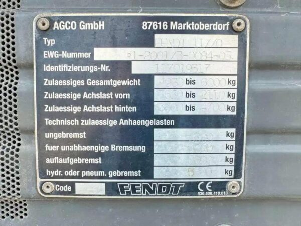 Tracteur Fendt 307Ci - Image 6